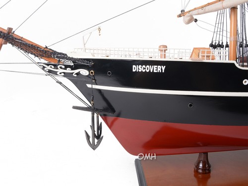 RRS Discovery Antarctic Steamship Royal Research Ship Wood Model 35" Semi-Built - Picture 2 of 9