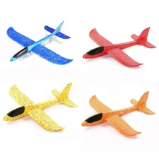 Fits For 19" Large Foam Plane Kids Toys Hand Throw For 3 4 5 6 7 8 9 Year Old Bo