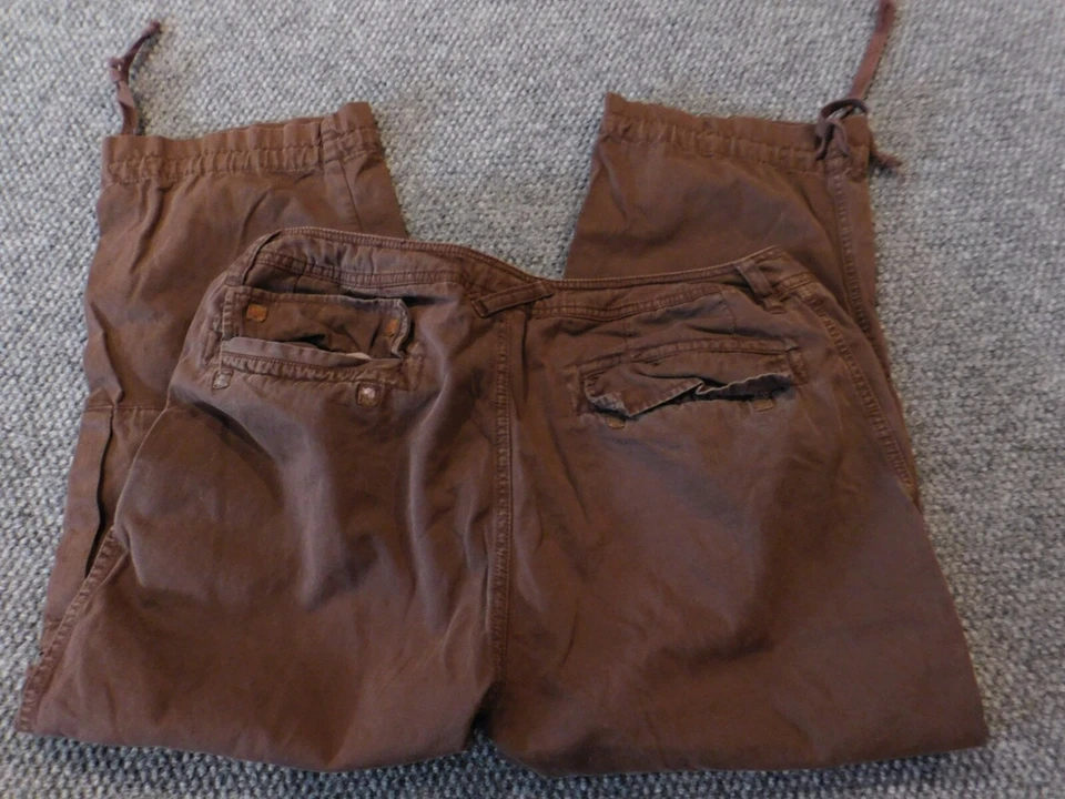 Pantalón mujer Caribbean Joe 14 marrón cargo recto Foto 4 de 4