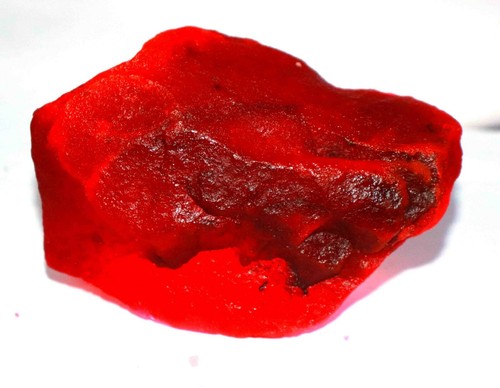 DYED 2700 Ct Earth Natural African Blood Red Ruby Rough Certified Gemstone 25S - Picture 2 of 5