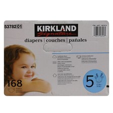 Kirkland Signature Supreme Diapers Size 5: 27lbs and up, 168 Count 0.33 per diaper