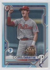 2021 Bowman 1st Edition Sky Blue Foil Casey Martin #BFE-92 6o3