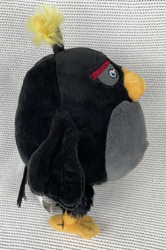 "Bomba de peluche Rovio Angry Birds película pájaro negro juguete de peluche 7"" nuevo con etiquetas" - Imagen 4 de 6