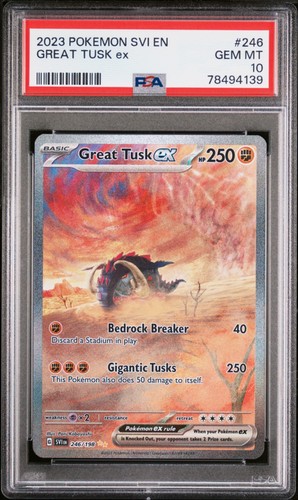 Great Tusk ex graded PSA 10 for sale on eBay