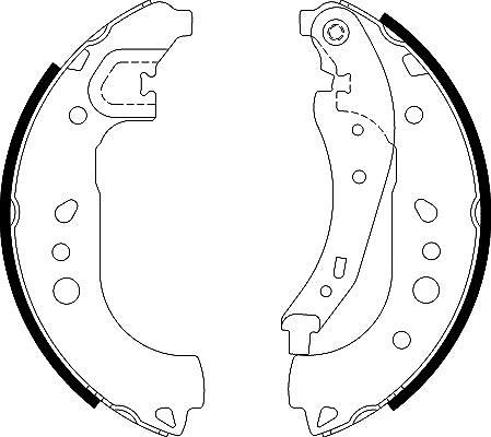 Hella Bremsbackensatz Hinterachse U.A. FüR Renault, Smart-image