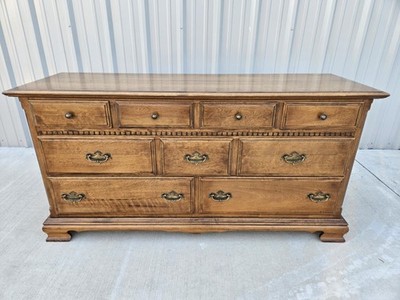 ETHAN ALLEN CLASSIC MANOR DRESSER WITH MIRROR, 9 DRAWERS 15-5203