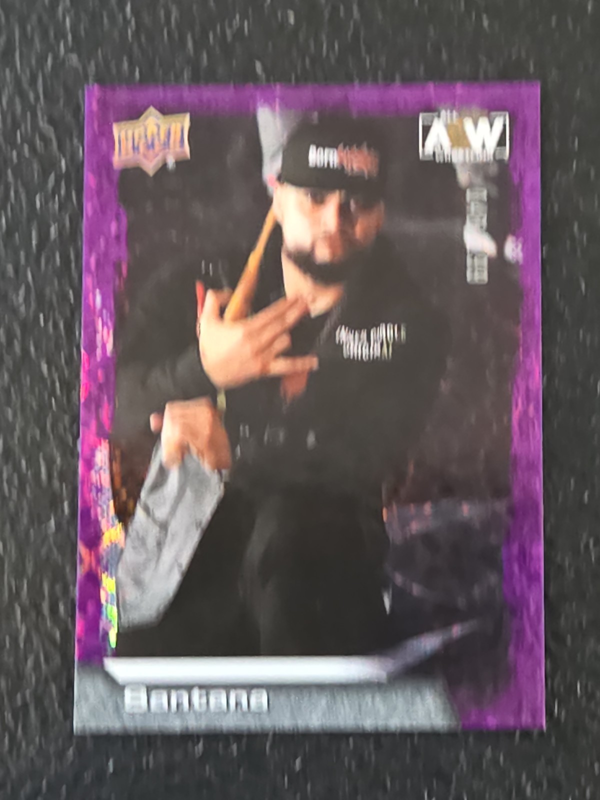 2022 UPPER DECK AEW SANTANA PURPLE PYRO #D/199 