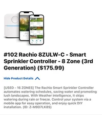 Rachio 8 ZULW-C Smart Sprinkler Controller