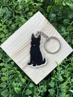 Black German Shepherd GSD Keyring Gift  Dog Lovers Owners Christmas Birthday