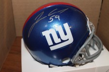 Lorenzo Carter Signed Autograph New York Giants MINI Helmet APE COA