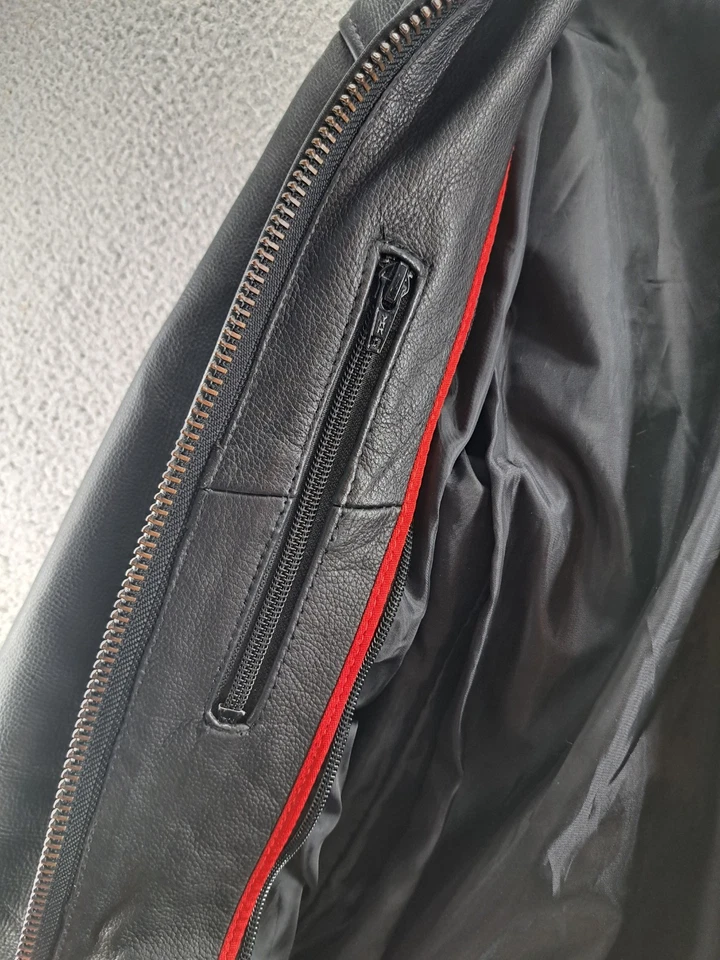 Milwaukee Leather Motorcycle Riding Jacket Womens Large Black Braided Biker Road - Image 3 of 4