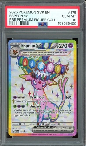 PSA 10 GEM MINT - Espeon ex #175 Prismatic Evolutions Premium Figure Collection