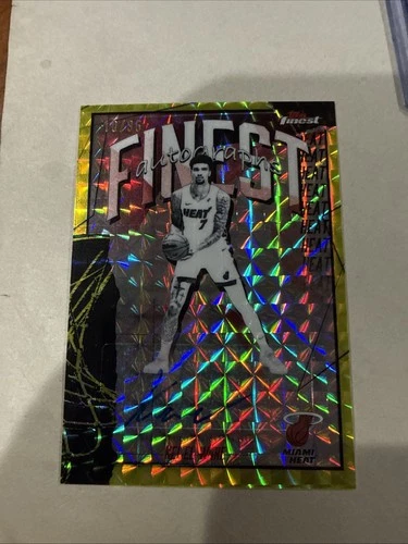 2025-26 Topps Finest Kel’el Ware SSP Refractor Auto Card /35Miami Heat