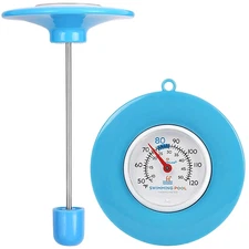 Floating Pool Thermometer Easy Read - No Battery Needed, IPX6 Waterproof 304 Sta