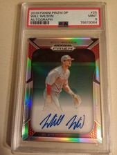 2019 Panini Prizm Draft Will Wilson AUTOGRAPH #25 Graded PSA 9 Mint Rookie