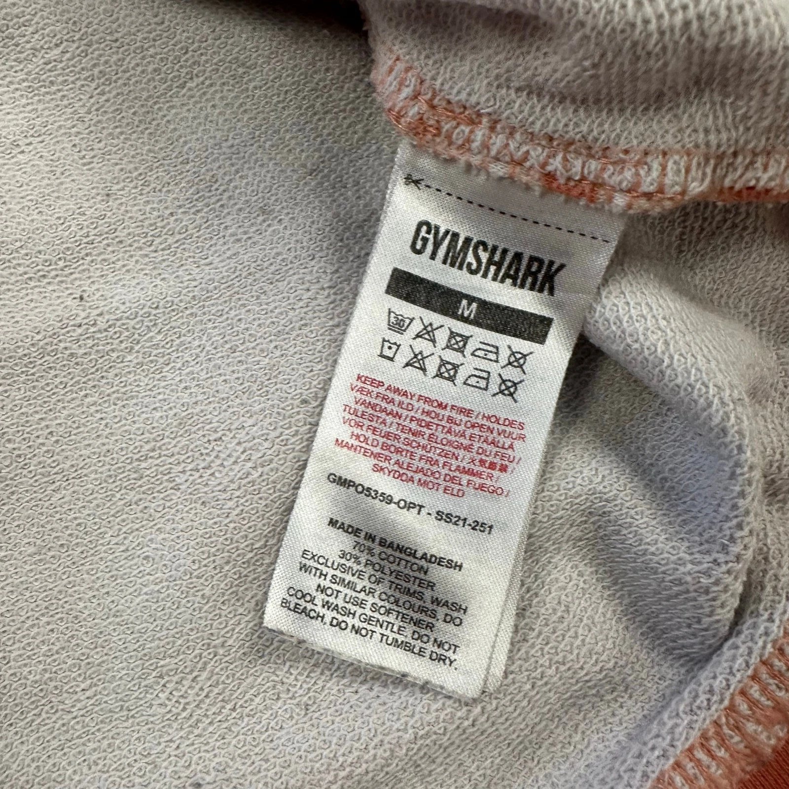 gymshark tie dye cotton blend running active pullover hoodie