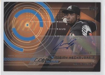 2014 Topps Trajectory Adeiny Hechavarria #TA-AH Auto 0o9