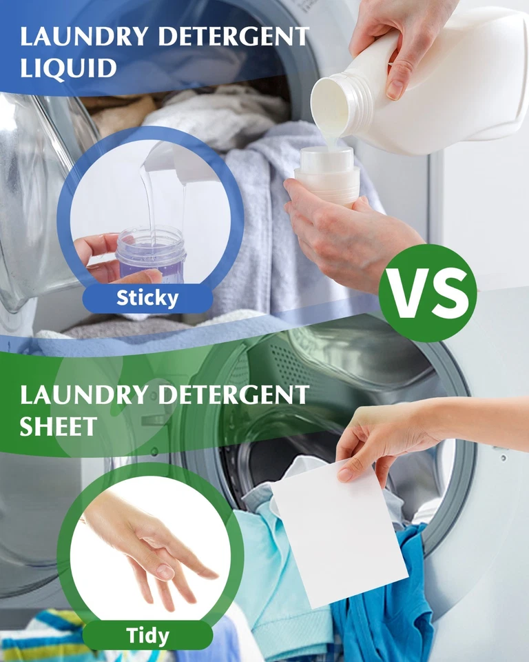 Laundry Detergent Sheets. 240 Loads. Eco Friendly, Unscented Scent - Image 3 of 4