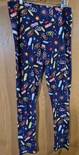 LuLaRoe leggings womens size TC soft multicolor Patriotic 4th Of July