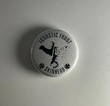Agnostic Front Skinhead 1  Button A017B Pin Badge
