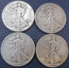 1944 P Walking Liberty Half Dollar 90% Silver - Lot 4 Condition Varies a