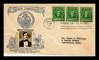 DR JIM STAMPS US COVER STEPHEN C FOSTER FAMOUS AMERICANS FDC CROSBY PHOTO