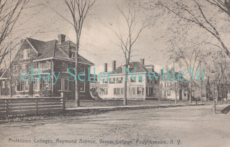 Poughkeepsie NY - RAYMOND AVENUE PROFESSORS COTTAGES - Postcard Vassar College