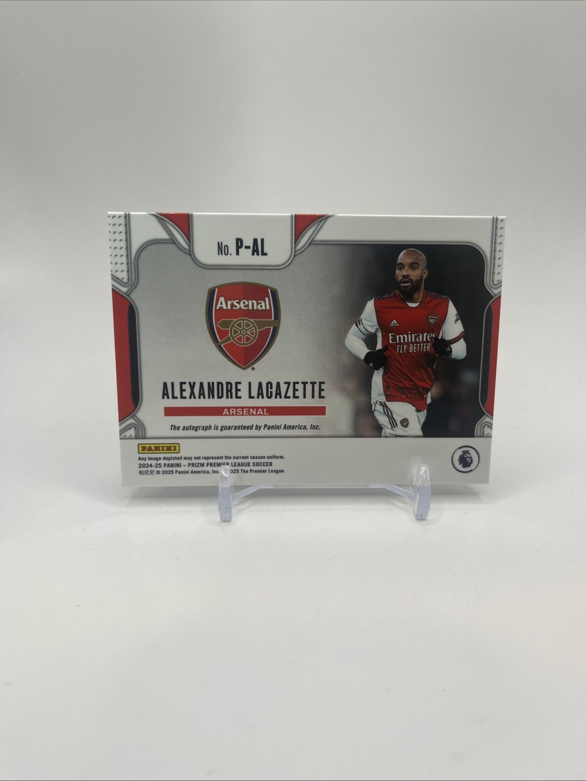 2024-25 ALEXANDRE LACAZETTE AUTO PANINI PRIZM PREMIER LEAGUE PENMANSHIP view 2