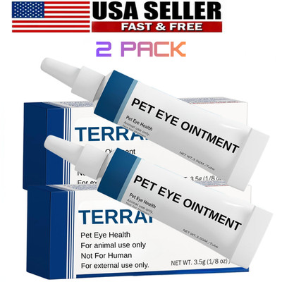 Terramypet Eye Ointment for Cats and Dogs, Horses, Birds, 3.5g/0.125oz 2 PACK