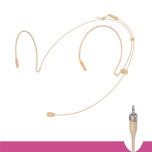 Earhook Double Headset Mic Headworn Microphone,For-Sennheiser Wireless Beige - Picture 17 of 19