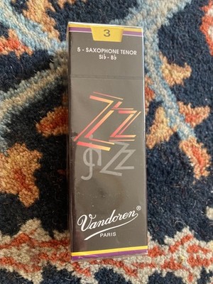 Vandoren ZZ Tenor Saxophone Reeds sealed box of 5 Strength 3 free ship
