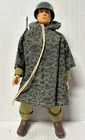 VTG 1964 G.I. JOE  soft head  action Figure with painted  Brown Hair & poncho
