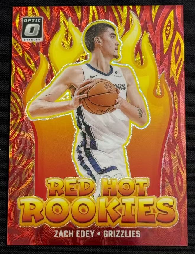 Zach Edey 2024-25 Panini Donruss Optic 78/99 Red Gold Choice Red Hot Rookies #4