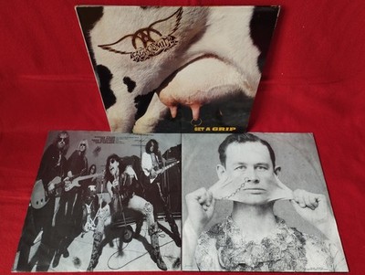 AEROSMITH - Get A Grip Double Album 1st EU Press ' 93 Geffen Rec.  OIS Hard Rock