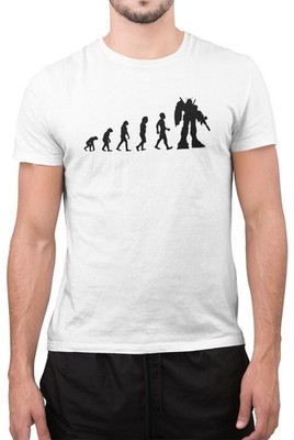 Lustiges Evolution Robot Technology Amazing Nerd T-Shirt