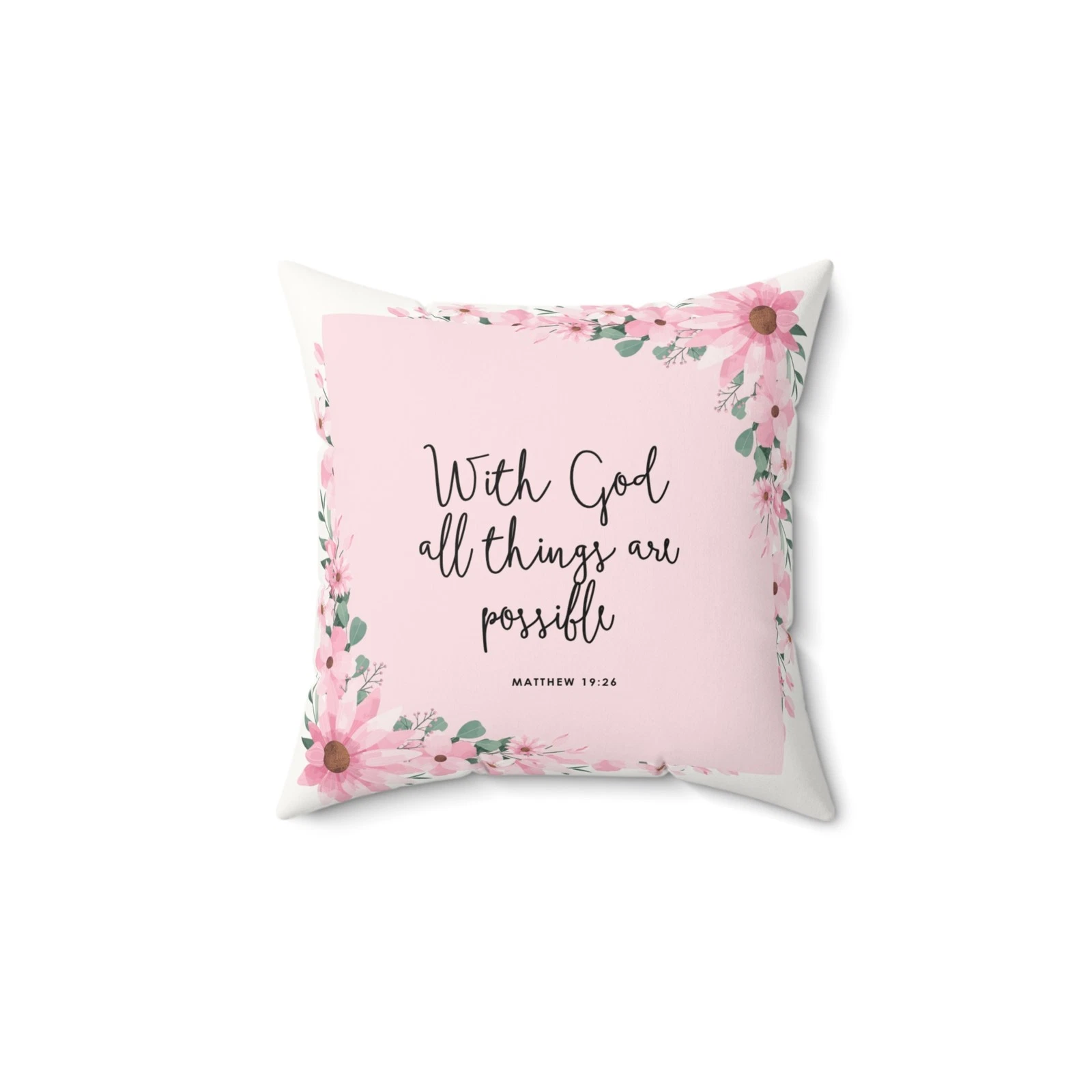 Decorative Faux Suede Square Pillow