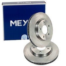 2X MEYLE BREMSSCHEIBEN 276mm BELÜFTET VORNE PASSEND FÜR MITSUBISHI LANCER