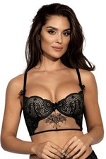 Rebel Romance AXAMI Isabella Sheer Lotus Longline Bra