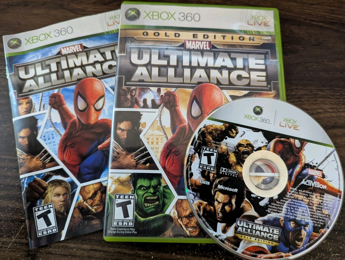 Marvel: Ultimate Alliance Microsoft Xbox 360 Video Games for sale