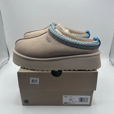 UGG Tazz DRIFTWOOD Size 7W Platform Slippers 1122553 AUTHENTIC