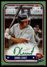 2024 Onyx Vintage Extended #VADACU Daniel Cuvet Autographs Green #/50