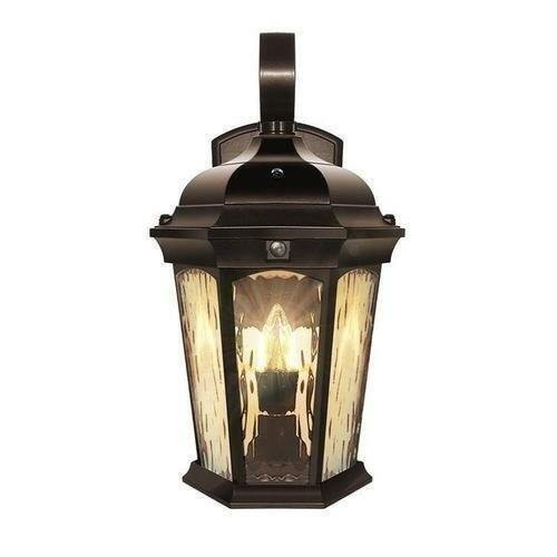 Euri Lighting EFL-130W-MD Bronze LED Flame Lantern w/Photocell & Motion Sensor - Picture 1 of 8