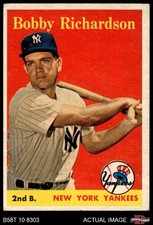 1958 Topps #101 Bobby Richardson Yellow Name Yankees RARE VARIATION 4 - VG/EX