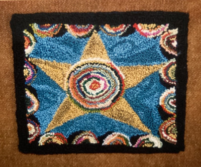 PATTERN Needle Punch Primitive Star WITH PRE PRINTED FABRIC NEW Country Threads