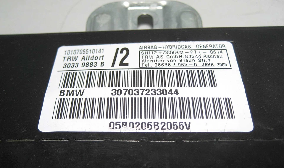 Módulo airbag puerta lateral izquierda BMW E46 2 puertas 03/01+ 72127037233 OEM USADO Foto 2 de 3