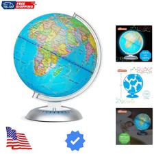 8  Illuminated Globes for Kids - Light Up World Globe With Stand, Best Gift I...