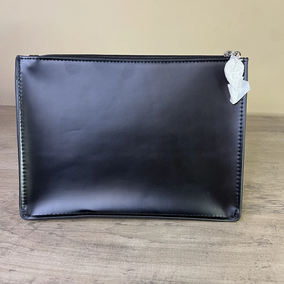 NOVO PERFUME Givenchy icônico grande preto bolsa geométrica maquiagem viagem - Imagem 4 de 4