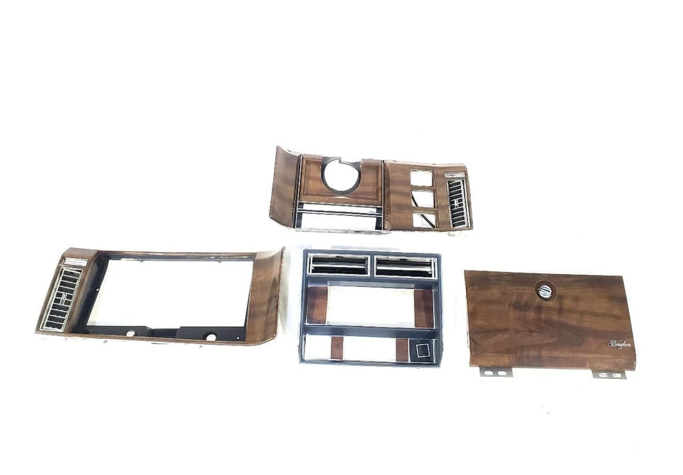 Cadillac Brougham 1988 OEM juego completo de molduras de madera montadas en el tablero Foto 2 de 4