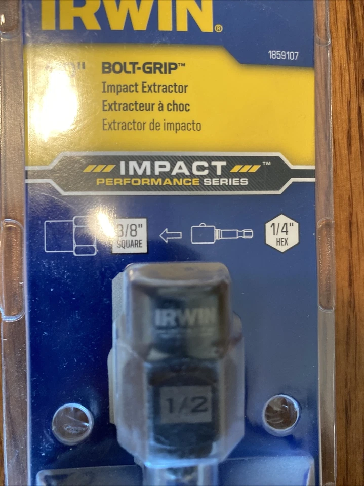 Empuñadura de perno extractor de impacto Irwin 1859107, 1/2" EE. UU. Foto 2 de 4