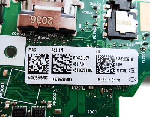 Placa madre para computadora portátil Lenovo ThinkPad T14 Gen 1 Intel Core i5-10310U 1,7 GHz 8 GB - Imagen 4 de 9